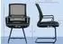 HomCom Freischwinger Besucherstuhl mit Armlehne, Kufenbasis, schwarz, 4er-Set (800001792027)