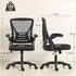 HomCom Bürostuhl ergonomisch, Netzrückenlehne, schwarz (800002084304)