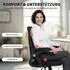 HomCom Bürostuhl ergonomisch, Netzrückenlehne, schwarz (800002084304)