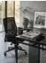 KADIMA DESIGN Bürostuhl Stoff, schwarz, mit Armlehne, 120kg (800001030922)