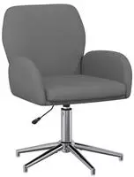 vidaXL Drehstuhl Stoff 54 x 58 x 90 cm Dunkelgrau