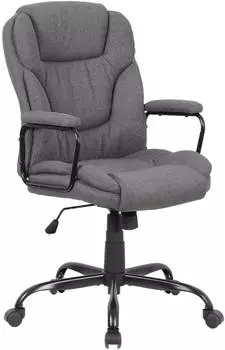 byLIVING Sting Chefsessel Webstoff, grau/schwarz