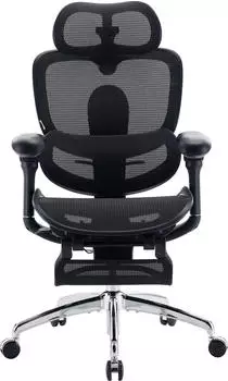Sihoo Doro C300 Pro V2 adaptiver ergonomischer Bürostuhl, mit Fußstütze, schwarz