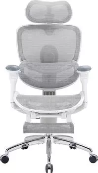 Sihoo Doro C300 Pro V2 adaptiver ergonomischer Bürostuhl, mit Fußstütze, weiß