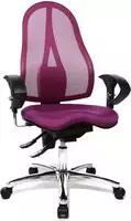 Topstar ST19UG03, Topstar B&uuml;rostuhl Sitness 15, ST19UG03 Stoff lila, Gestell chrom