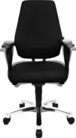 Topstar SI99K G20, Topstar B&uuml;rostuhl Sitness 30, schwarz / silber, mit Armlehnen,