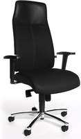 Topstar B&uuml;rostuhl High Sit Up, SU39T BG0 Stoff schwarz, Gestell chrom