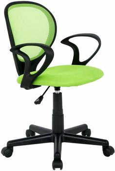 SixBros. Bürostuhl Schreibtischstuhl H-2408F/1408 grün/schwarz
