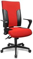 Topstar B&uuml;rostuhl Two 20, TF200 S101 Stoff rot, Gestell schwarz rot/schwarz