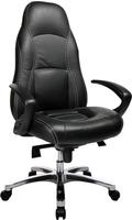 TOPSTAR RS90F AD0, Topstar Chefsessel RS1, RS90F AD0 Leder schwarz, Gestell alu