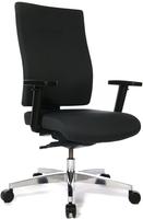 Topstar B&uuml;rostuhl Sitness 70, PS79BH W50 Stoff schwarz, Gestell alu