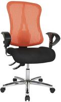 Topstar B&uuml;rostuhl Sitness 90, SITNESSHP BC01 Stoff orange, Gestell chrom
