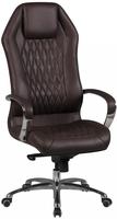 AMSTYLE Chefsessel, SPM1.297 Leder braun, Gestell silber