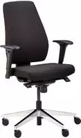 AMSTYLE B&uuml;rostuhl, SPM1.280 Stoff schwarz, Gestell silber