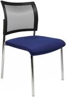 Topstar Besucherst&uuml;hle Visit 10 NV190 G26 blau Stoff, 2 St.