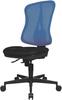 Topstar Bürostuhl Head Point SY, HE200 BC08, schwarz / blau, Stoff / Netz,...