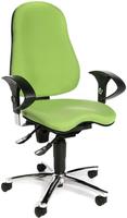 Topstar SI59UG05, Topstar B&uuml;rostuhl Sitness 10, SI59UG05 Stoff gr&uuml;n, Gestell chrom