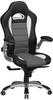 AMSTYLE Gaming-Stuhl SPM1.237, Kunstleder schwarz / grau, Kopfstütze, mit...