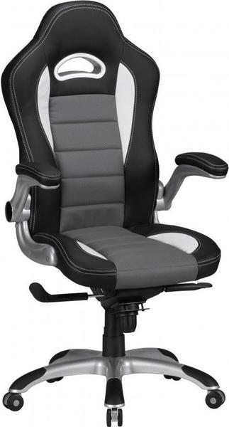 Amstyle Racing Chefsessel schwarz/grau