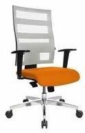 Topstar 9590 T340, Topstar B&uuml;rostuhl "X-Pander" ohne Armlehnen Netz schwarz orange