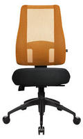 Topstar Lady Sitness Deluxe Bürostuhl, Stoff / Netz orange, mit Armlehnen, LT20BT Topstar Lady Sitness Deluxe Bürostuhl, Stoff / Netz orange, mit Armlehnen, LT20BT