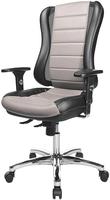 Topstar Head Point RS B&uuml;rostuhl, Stoff grau, mit Kopfst&uuml;tze und Armlehnen,...