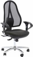 Topstar B&uuml;rostuhl Open Point SY Deluxe, OP290U G22 Stoff anthrazit, Gestell chrom