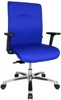 Topstar XXL B&uuml;rostuhl Big Star 10, BT190T W56 Stoff blau, Gestell alu