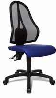 Topstar B&uuml;rostuhl Open Point P, OP100 G26 Stoff blau, Gestell schwarz royalblau