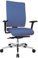 Topstar B&uuml;rostuhl Profi Star 15 High, PS49H T38Q Stoff blau, Gestell alu royalblau