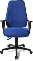 Topstar Lady Sitness B&uuml;rostuhl, Stoff blau, mit Armlehnen, LT0BK BC6