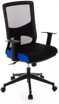 HJH Office Lavita Bürostuhl Netzstoff schwarz/blau