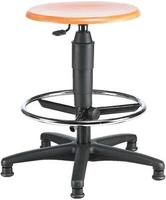 Drehhocker m.Gleiter Buche Sitz-H.540-800mm TOPSTAR
