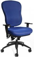 Topstar B&uuml;rostuhl Wellpoint 30 SY, 8060 BC6 Stoff blau, Gestell schwarz