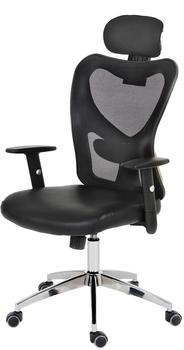 Mendler Profi-Bürostuhl Atlanta XXL, Chefsessel Drehstuhl, 150kg belastbar Kunstleder