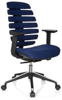 B&uuml;rostuhl Drehstuhl ERGO LINE II Stoff blau hjh OFFICE