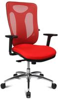 Topstar B&uuml;rostuhl Sitness Net Pro 100, NN39T T31, rot, Stoff / Netz, belastbar...