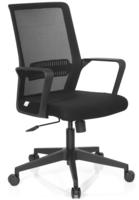 B&uuml;rostuhl / Drehstuhl Preston Netzstoff Schwarz Hjh Office