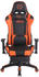 CLP Turbo Kunstleder mit Fußablage schwarz/orange