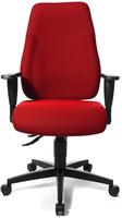 Topstar B&uuml;rostuhl Lady Sitness, LT0B0 BC1 Stoff rot, Gestell schwarz