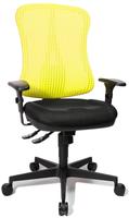 Topstar B&uuml;rostuhl Head Point SY, HE20P BC09X, schwarz/gelb, Stoff / Netz,
