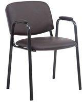 CLP Stapelstuhl Ken Pro Kunstleder Kunstleder HBT: 79x53x55 cm braun