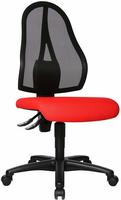 Topstar B&uuml;rostuhl Open Point P, OP100 G21 Stoff rot, Gestell schwarz