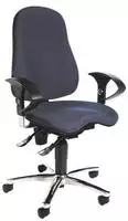Topstar SI59UG26, Topstar B&uuml;rostuhl Sitness 10, SI59UG26 Stoff blau, Gestell chrom