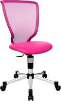 Topstar Kinderdrehstuhl Titan Junior, 71487 S04 Stoff rosa, Gestell silber pink