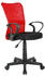 H-298F-2/2121 rot/schwarz: SixBros. Bürostuhl H-298F-2