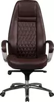 AMSTYLE Chefsessel, SPM1.298 Leder schwarz, Gestell silber