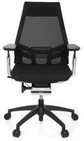 HJH 652885, HJH B&uuml;rostuhl Drehstuhl GENIDIA SMART BLACK CM Netz schwarz AL Chrom