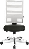 Topstar B&uuml;rostuhl X-Pander, 9590T203 Stoff schwarz, Gestell alu schwarz/wei&szlig;
