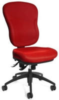 Topstar B&uuml;rostuhl Wellpoint 30 SY, 8060 BC1 Stoff rot, Gestell schwarz